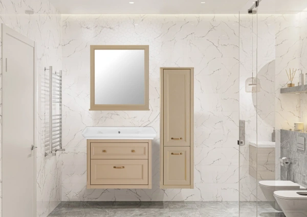 Зеркало ASB-Woodline Толедо 85 капучино фото в интернет-магазине «Wasser-Haus.ru»