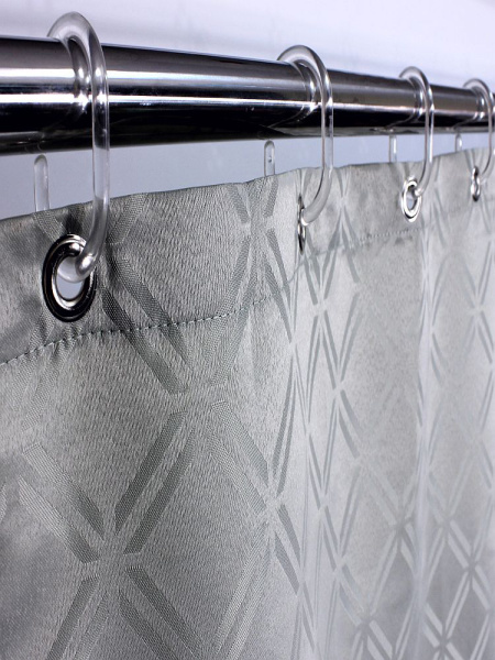 Штора для ванной Bath Plus Decor collection JAC1501 180x200, зеленая фото в интернет-магазине «Wasser-Haus.ru»