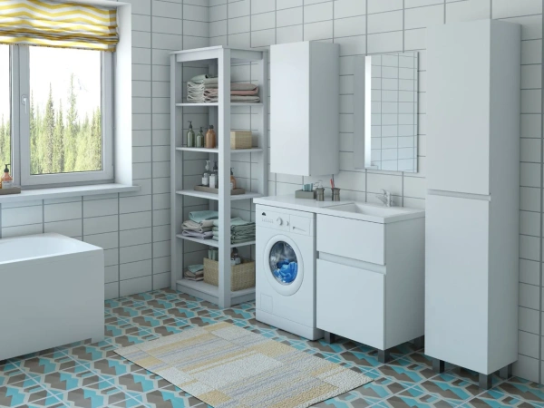 Тумба с раковиной Эстет Dallas Luxe 140 напольная, 2 ящика R фото в интернет-магазине «Wasser-Haus.ru»