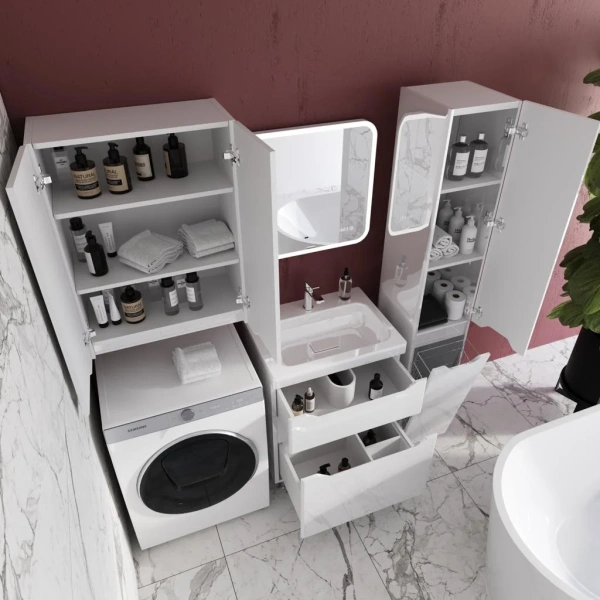 Шкаф Style Line Марелла 60 антискрейтч белый глянец фото в интернет-магазине «Wasser-Haus.ru»
