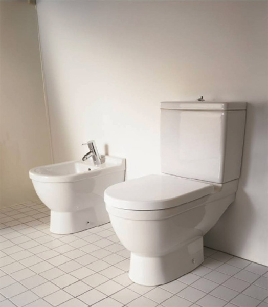 Комплект унитаз-компакт Duravit Starck 3 0126090000, с бачком и крышкой-сиденьем фото в интернет-магазине «Wasser-Haus.ru»