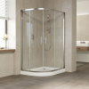 Душевой уголок Vegas Glass ZS-F 120*110 08 01 профиль глянцевый хром, стекло прозрачное фото в интернет-магазине «Wasser-Haus.ru»