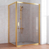 Душевой уголок Vegas Glass ZP+ZPV 140*90 09 05 профиль золото, стекло бронза фото в интернет-магазине «Wasser-Haus.ru»