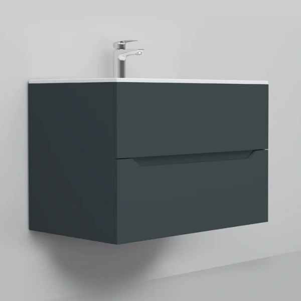 Мебель для ванной AM.PM Tender 80 подвесная, графит фото в интернет-магазине «Wasser-Haus.ru»