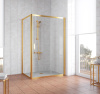 Душевой уголок Vegas Glass ZP+ZPV 140*70 09 01 профиль золото, стекло прозрачное фото в интернет-магазине «Wasser-Haus.ru»