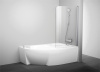 Шторка на ванну Ravak Rosa CVSK1 160/170 R Transparent, профиль блестящий фото в интернет-магазине «Wasser-Haus.ru»