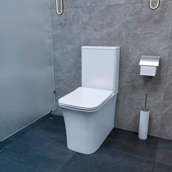Унитаз-компакт Cerutti Spa Marmolada 7777 безободковый, с микролифтом фото в интернет-магазине «Wasser-Haus.ru»
