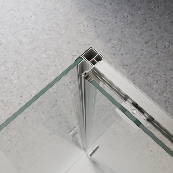 Душевой уголок BelBagno Luce A-1-100/100-C-Cr стекло прозрачное фото в интернет-магазине «Wasser-Haus.ru»