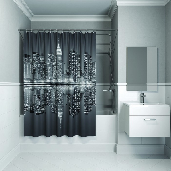 Штора для ванной IDDIS Basic B04P118i11 180х180 фото в интернет-магазине «Wasser-Haus.ru»