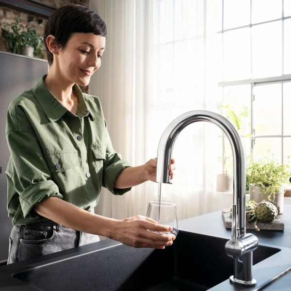 Смеситель для кухни Hansgrohe Aqittura M91 76803000 хром фото в интернет-магазине «Wasser-Haus.ru»
