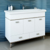 Мебель для ванной Sanflor Бруно 105 белый, орегон, напольная фото в интернет-магазине «Wasser-Haus.ru»
