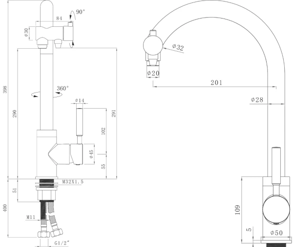 Комплект Мойка кухонная Seaman Eco Wien SWT-3945 + Смеситель Barcelone SSL-5226 water polish фото в интернет-магазине «Wasser-Haus.ru»
