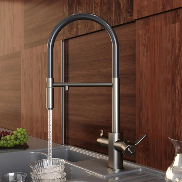 Смеситель для кухни Elghansa Kitchen Pure Water 56F5511-Gun gun фото в интернет-магазине «Wasser-Haus.ru»