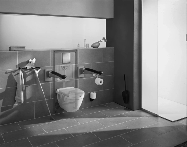 Комплект Унитаз подвесной BOCCHI Taormina Arch 1012-001-0129 белый, с крышкой A0302-001 с микролифтом + Система инсталляции для унитазов Grohe Rapid SL 38775001 4 в 1 с кнопкой смыва фото в интернет-магазине «Wasser-Haus.ru»