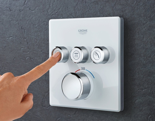 Термостат Grohe Grohtherm SmartControl 29157LS0 для душа, moon white фото в интернет-магазине «Wasser-Haus.ru»