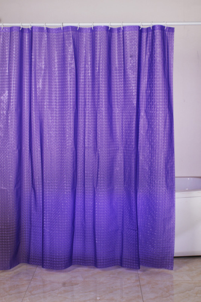 Штора для ванной Fixsen FX-3003P фиолетовый фото в интернет-магазине «Wasser-Haus.ru»