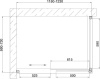 Душевой уголок Vegas Glass ZP+ZPV 120*70 07 02 профиль матовый хром, стекло шиншилла фото в интернет-магазине «Wasser-Haus.ru»