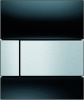 Кнопка смыва TECE Square Urinal 9242806 черное стекло, кнопка сатин фото в интернет-магазине «Wasser-Haus.ru»