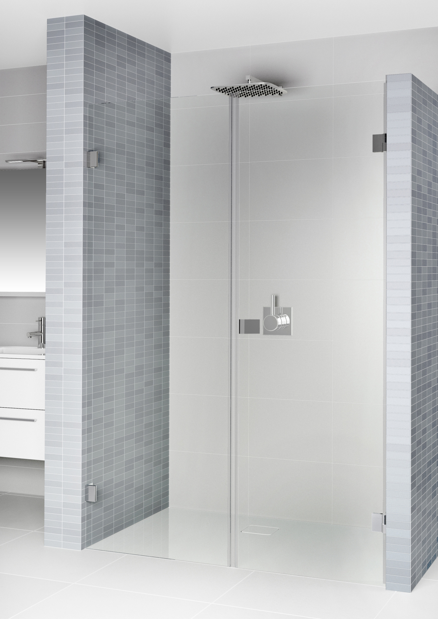 Душевая дверь в нишу Riho Scandic Mistral M102 120 см, R фото в интернет-магазине «Wasser-Haus.ru»