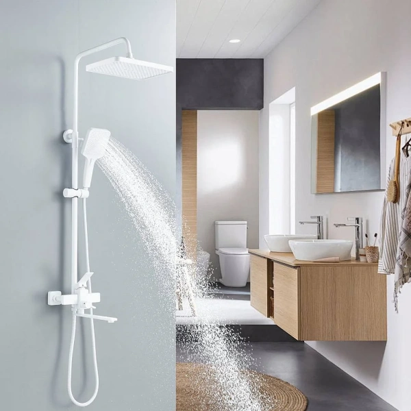 Душевая стойка Shevanik S6136C, белый фото в интернет-магазине «Wasser-Haus.ru»