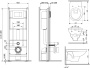 Комплект Damixa Jupiter DX77.IS10101.1738 кнопка смыва белая фото в интернет-магазине «Wasser-Haus.ru»