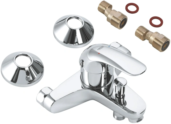 Душевой комплект Гарнитур Grohe Tempesta Cosmopolitan 27786002 + Смеситель Euroeco 32743000 фото в интернет-магазине «Wasser-Haus.ru»