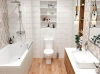 Унитаз-компакт Rosa Рим белый, с микролифтом фото в интернет-магазине «Wasser-Haus.ru»