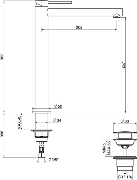 Смеситель для раковины Gattoni Circle One 9048/90C0 хром фото в интернет-магазине «Wasser-Haus.ru»