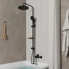 Душевая стойка Milardo Ideal Spa ILSBL3FM76 черный матовый фото в интернет-магазине «Wasser-Haus.ru»