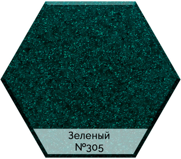 Смеситель AquaGranitEx C-7040 для кухонной мойки, зеленый фото в интернет-магазине «Wasser-Haus.ru»