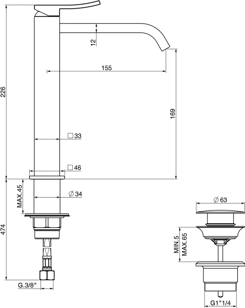 Смеситель для раковины Gattoni Ely 8846/88C0 фото в интернет-магазине «Wasser-Haus.ru»