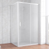 Душевой уголок Vegas Glass ZP+ZPV 110*90 01 10 профиль белый, стекло сатин фото в интернет-магазине «Wasser-Haus.ru»