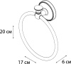 Полотенцедержатель Fixsen Adele FX-55011 кольцо фото в интернет-магазине «Wasser-Haus.ru»