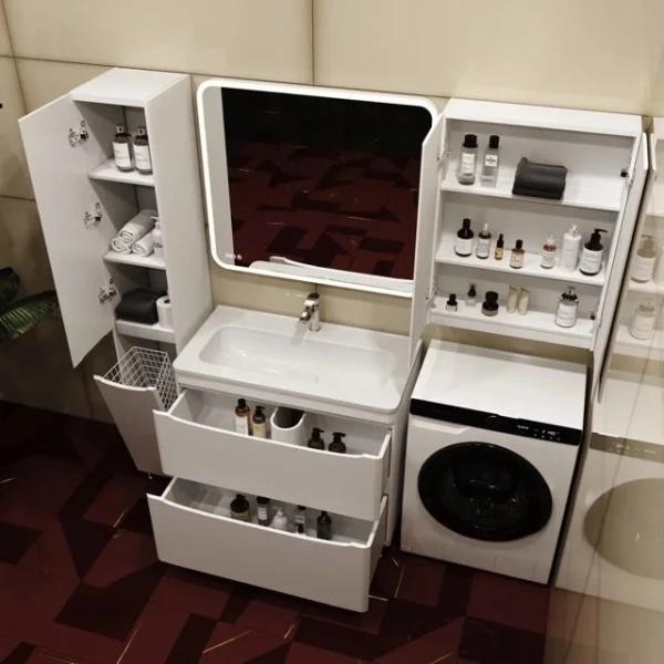 Шкаф Style Line Бергамо Мини Люкс Plus 60 антискрейч белый фото в интернет-магазине «Wasser-Haus.ru»