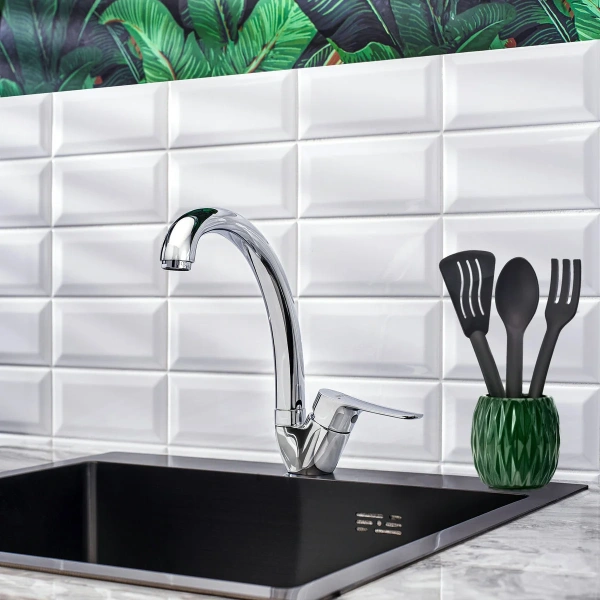 Смеситель для кухни BOOU B8290-10F хром фото в интернет-магазине «Wasser-Haus.ru»