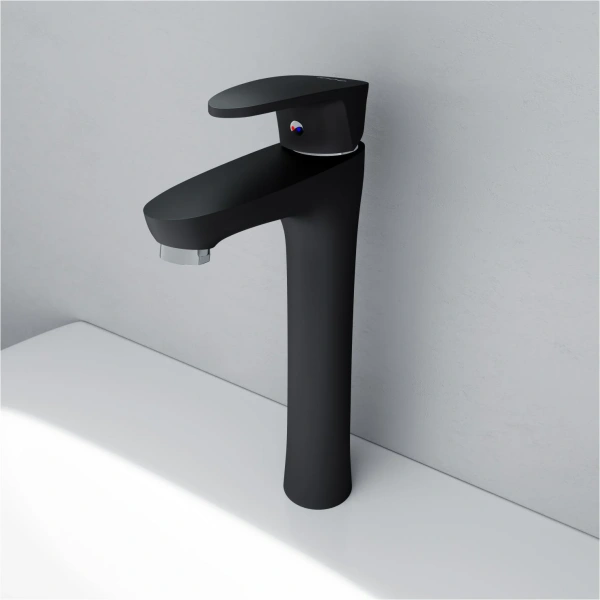 Смеситель для раковины Dorff Alpha D9022000BL черный фото в интернет-магазине «Wasser-Haus.ru»