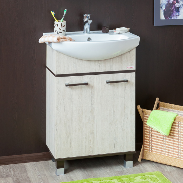 Мебель для ванной Sanflor Толедо 60 венге, орегон фото в интернет-магазине «Wasser-Haus.ru»