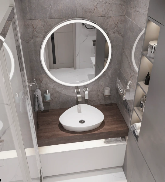 Мебель для ванной с раковиной Duravit Cape Cod 50: столешница 100, дуб карпентер, без отверстий + 2 тумбы 50 фото в интернет-магазине «Wasser-Haus.ru»
