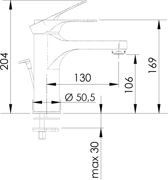 Смеситель для раковины Remer Class Line L10L фото в интернет-магазине «Wasser-Haus.ru»