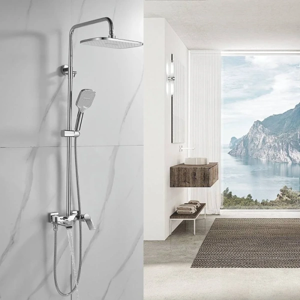 Душевая стойка Shevanik S4136, хром фото в интернет-магазине «Wasser-Haus.ru»