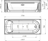 Акриловая ванна Radomir Vannesa Аврора 4 170x70 фото в интернет-магазине «Wasser-Haus.ru»