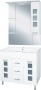 Мебель для ванной Misty Квадро 75 белая эмаль фото в интернет-магазине «Wasser-Haus.ru»