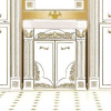 Мебель для ванной Misty Барокко 80 белая, патина фото в интернет-магазине «Wasser-Haus.ru»