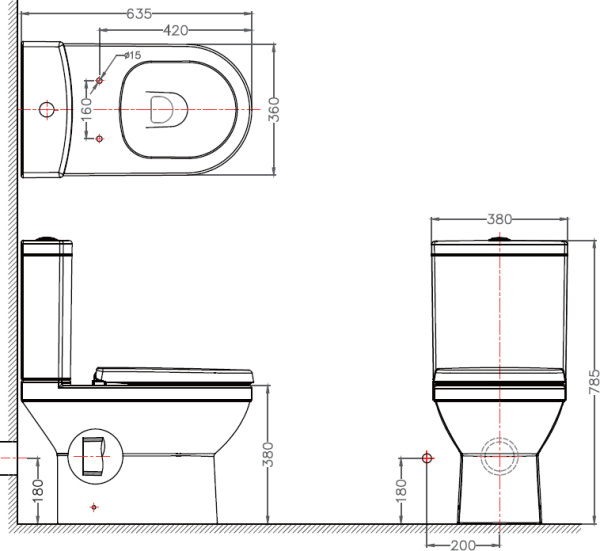 Бачок для унитаза Bravat New Moon CY01014W фото в интернет-магазине «Wasser-Haus.ru»