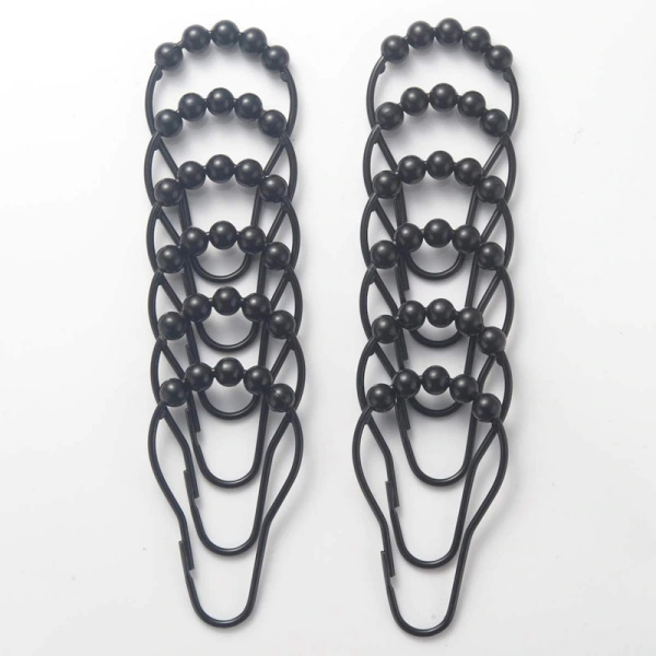 Крючки для шторы Carnation Home Fashions Roller Hook M Black фото в интернет-магазине «Wasser-Haus.ru»