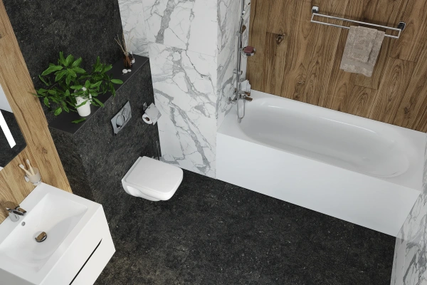 Смеситель для ванны с душем AM.PM Tender F45A10000 фото в интернет-магазине «Wasser-Haus.ru»
