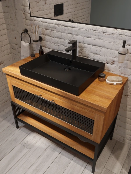 Смеситель для раковины Kludi Pure&Style 402923975 черный матовый фото в интернет-магазине «Wasser-Haus.ru»