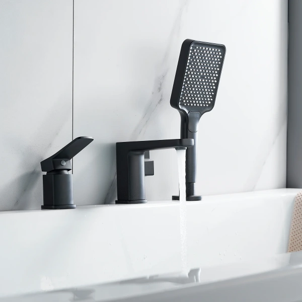 Смеситель на борт ванны Shevanik S9912H, черный фото в интернет-магазине «Wasser-Haus.ru»