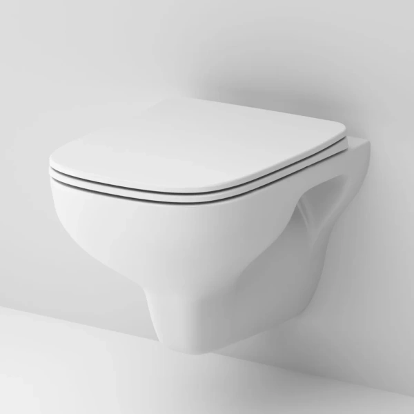 Комплект Унитаз подвесной AM.PM X-Joy S FlashClean C85A1702SC с микролифтом, белый + Шумоизоляция Geberit + Инсталляция Duofix Delta 458.149.21.1 с кнопкой смыва, хром фото в интернет-магазине «Wasser-Haus.ru»