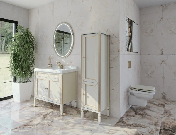Шкаф-пенал Caprigo Albion Promo 33350R-В002 светлый беж R фото в интернет-магазине «Wasser-Haus.ru»